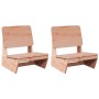 Sillas de jardín 2 uds madera abeto douglas 60x64x70,5 cm