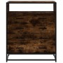 Cómoda de madera contrachapada roble ahumado 70x41x70 cm