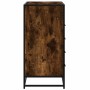 Cómoda de madera contrachapada roble ahumado 70x41x70 cm