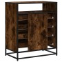 Cómoda de madera contrachapada roble ahumado 70x41x70 cm