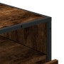 Cómoda de madera contrachapada roble ahumado 70x41x70 cm