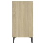 Aparador de madera contrachapada color roble Sonoma 57x35x70 cm