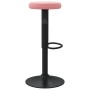 Taburetes de cocina 2 unidades terciopelo rosa