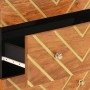 Armario auxiliar 2 uds madera mango marrón negro 60x33,5x75cm