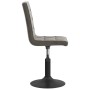 Sillas de comedor giratorias 2 unidades terciopelo gris oscuro