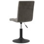 Sillas de comedor giratorias 2 unidades terciopelo gris oscuro
