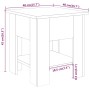 Mesa de centro madera de ingeniería roble Sonoma 40x40x42 cm