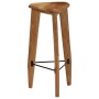Taburetes de cocina 2 unidades madera maciza de acacia