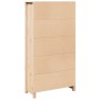 Aparador de madera maciza de pino 80x35x154 cm