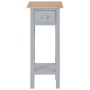 Mesa auxiliar de madera gris 27x27x65,5 cm