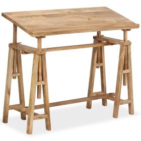 Mesa de dibujo de madera maciza de mango 116x50x76 cm