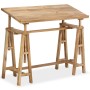 Mesa de dibujo de madera maciza de mango 116x50x76 cm