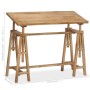Mesa de dibujo de madera maciza de mango 116x50x76 cm