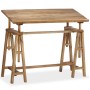 Mesa de dibujo de madera maciza de mango 116x50x76 cm