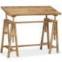 Mesa de dibujo de madera maciza de mango 116x50x76 cm