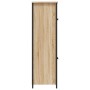Aparador alto madera contrachapada roble Sonoma 62x32x106,5 cm