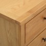 Cajonera de madera de roble macizo 80x35x75 cm