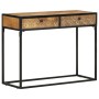 Mesa consola de madera maciza de mango 100x35x75 cm