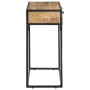 Mesa consola de madera maciza de mango 100x35x75 cm