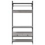 Armario cajones madera ingeniería gris Sonoma 89x39x184,5 cm