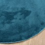Alfombra de pelo corto OVIEDO turquesa Ø 200 cm