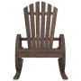Sillas mecedoras Adirondack 2 uds madera maciza de abeto