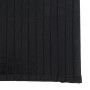 Alfombra rectangular bambú negro 100x200 cm