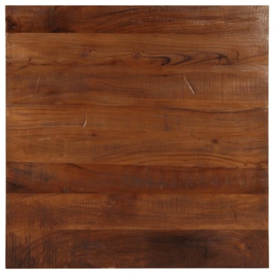 Tablero de mesa cuadrado madera maciza reciclada 70x70x3,8 cm