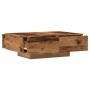 Mesa de centro madera ingeniería madera envejecida 90x60x31 cm