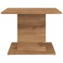 Mesa de centro madera ingeniería roble artisan 55,5x55,5x40 cm