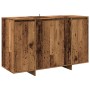 Aparador madera de ingeniería madera envejecida 120x41x75 cm