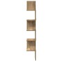Estantería pared de esquina madera roble artisan 20x20x127,5 cm