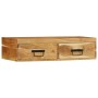 Mueble de TV de pared madera maciza de acacia 80x30x19 cm