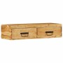 Mueble de TV de pared madera maciza de acacia 80x30x19 cm