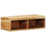 Mueble de TV de pared madera maciza de acacia 60x30x19 cm