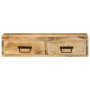 Mueble de TV de pared madera maciza de mango rugosa 80x30x19 cm