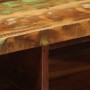 Mueble de TV de pared madera maciza reciclada 80x30x19 cm