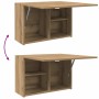 Mueble de pared baño madera ingeniería roble artisan 60x25x40cm