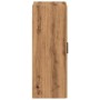 Armario de pared madera ingeniería marrón roble 69,5x34x90 cm