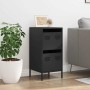 Aparador de acero laminado en frío negro 35x39x73,5 cm