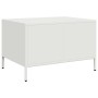 Mesa de centro acero laminado en frío blanco 68,5x50x43,5 cm
