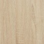 Mesas apilables 3 pzas madera contrachapada color roble Sonoma