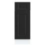 Mueble bajo de cocina Porto madera contrachapada negro