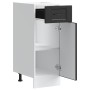 Mueble bajo de cocina Porto madera contrachapada negro