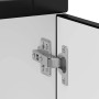 Mueble bajo de cocina Porto madera contrachapada negro