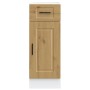 Mueble bajo de cocina porto roble artesano madera reconstituida