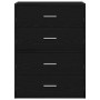 Armarios con 2 cajones 2 uds roble negro 60x31x40 cm