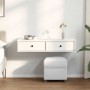 Estante de pared con cajones de madera contrachapada blanco