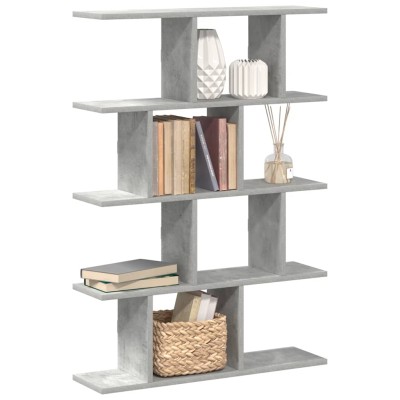Estante cubo de pared 12 compartimentos madera gris hormigón