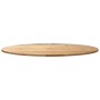 Tablero de mesa ovalado madera maciza de roble 120x60x2 cm